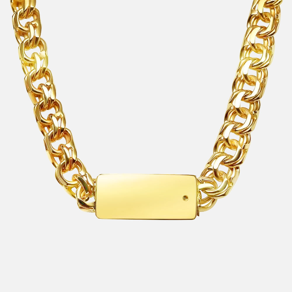 Chino Link Chain in 10k - 25g – Joyeria Daisy