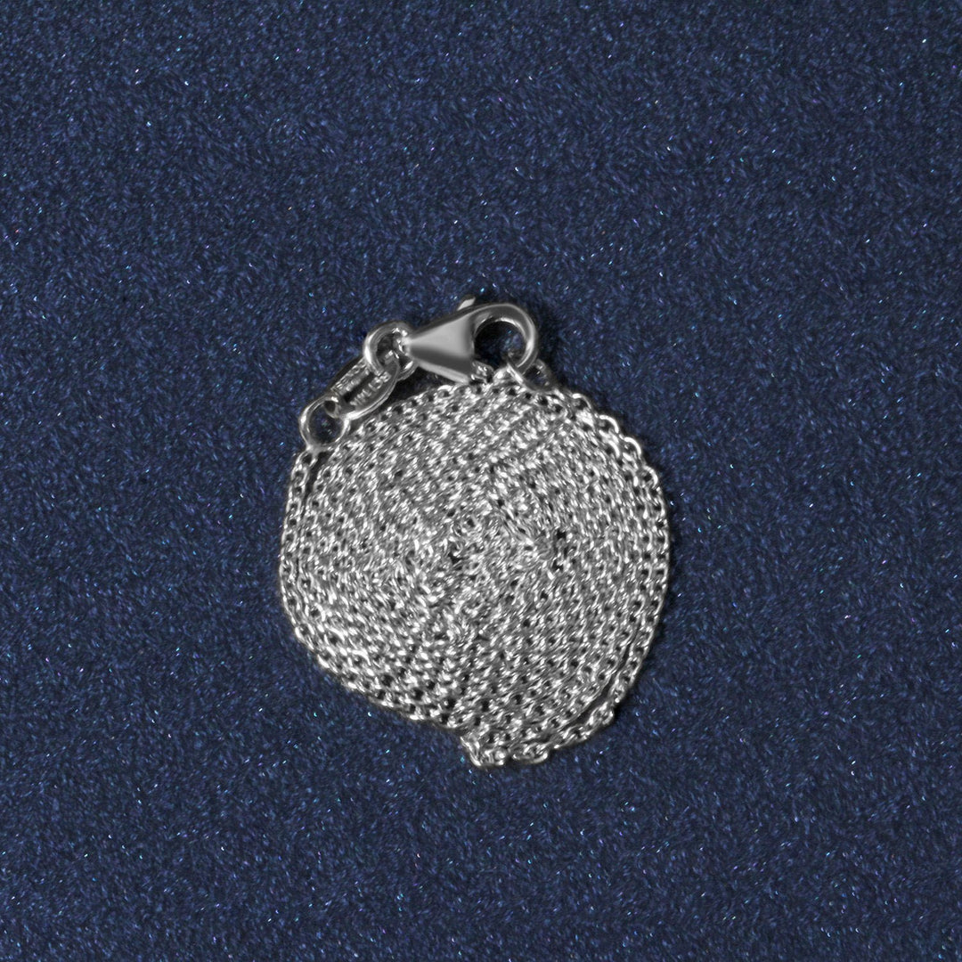 14k White Gold Oval Cable Link Chain (1.10 mm)