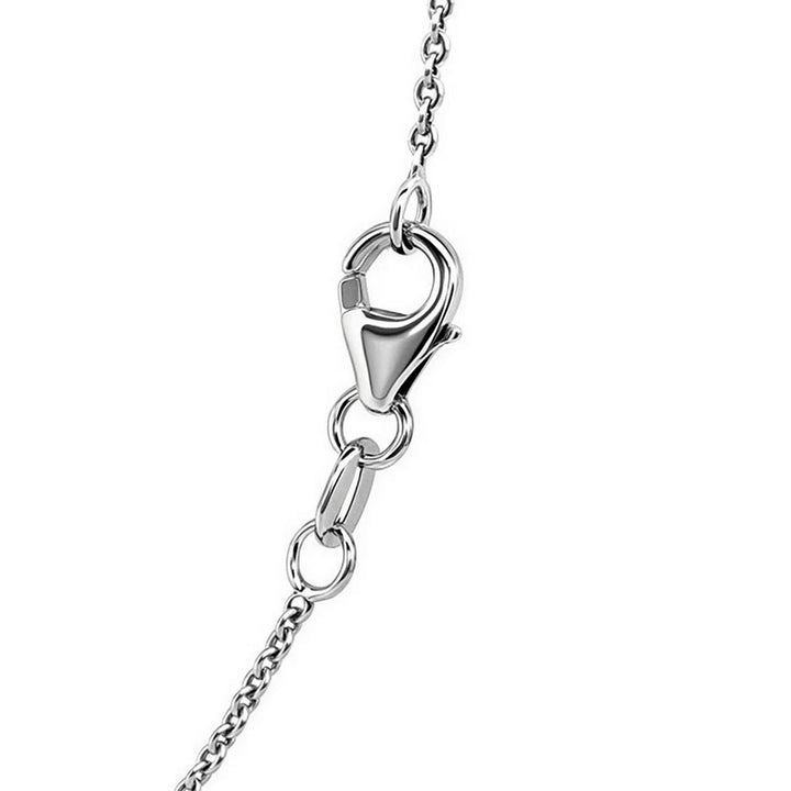 14k White Gold Oval Cable Link Chain (1.10 mm)