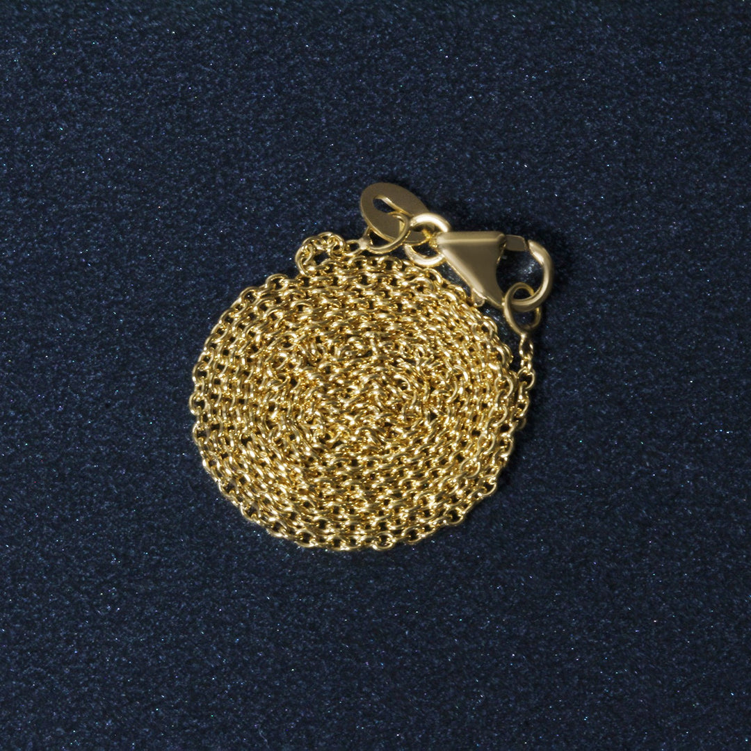 14k Yellow Gold Oval Cable Link Chain (1.20 mm)