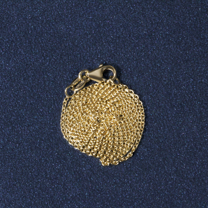 14k Yellow Gold Oval Cable Link Chain (1.10 mm)