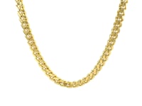 14k Yellow Gold Classic Miami Cuban Solid Chain (5.00 mm)