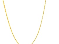 14k Yellow Gold Adjustable Rope Chain (0.95 mm)
