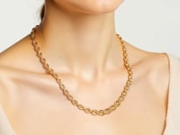 14k Yellow Gold Puffed Mariner Link Chain (4.70 mm)