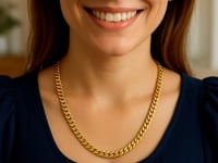 14k Yellow Gold Classic Miami Cuban Solid Chain (7.10 mm)