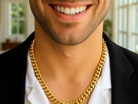 14k Yellow Gold Classic Miami Cuban Solid Chain (8.20 mm)