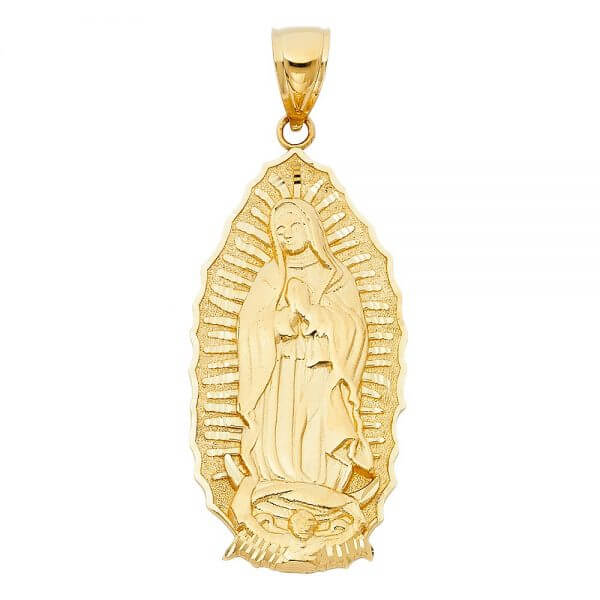 14k Yellow Gold Guadalupe Pendant image 0