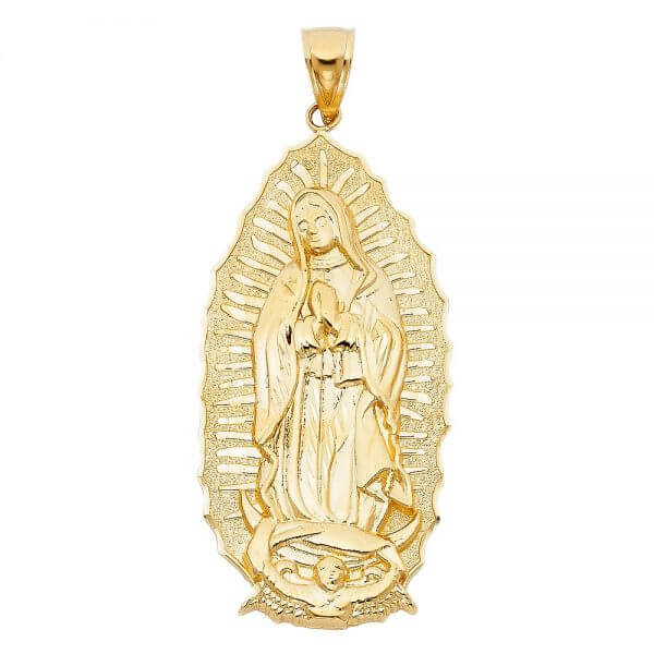 14k Yellow Gold Guadalupe Pendant image 0