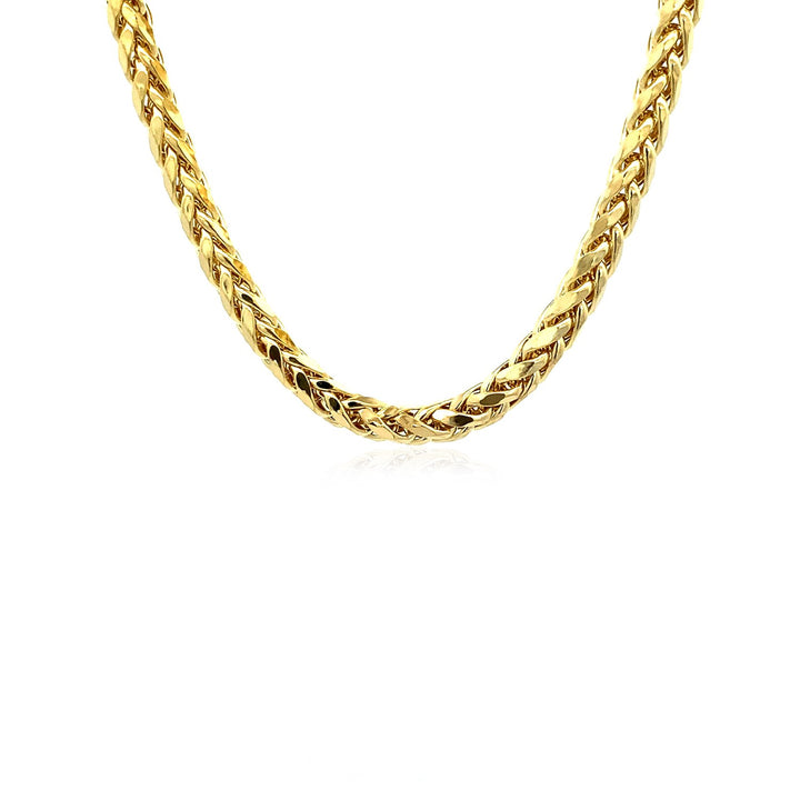 14k Yellow Gold Diamond Cut Round Franco Chain (5.30 mm)