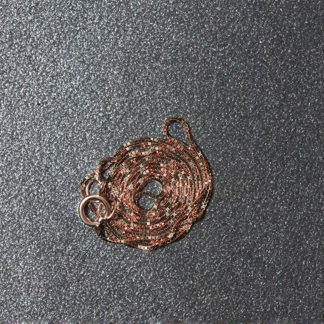 14k Rose Gold Classic Box Chain (0.45 mm)