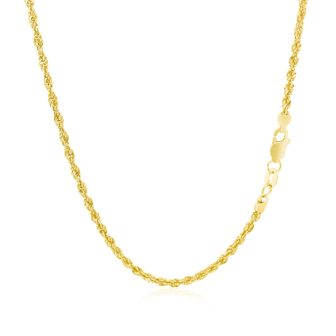 14k Yellow Gold Light Rope Chain (2.00 mm)