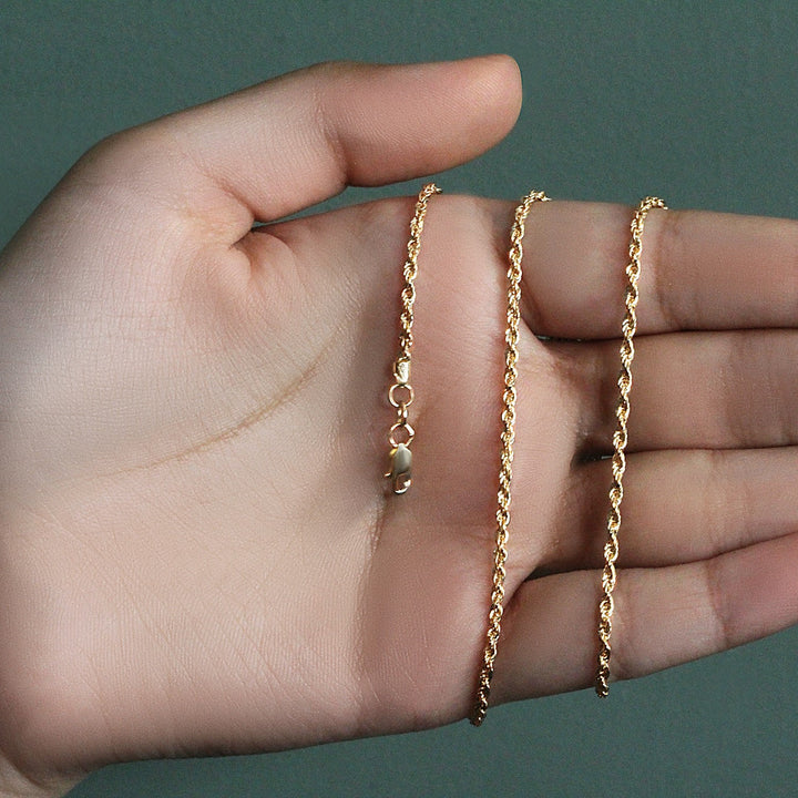 14k Yellow Gold Light Rope Chain (2.00 mm)