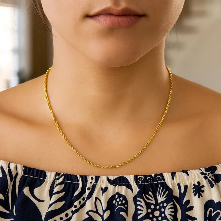 14k Yellow Gold Light Rope Chain (2.00 mm)