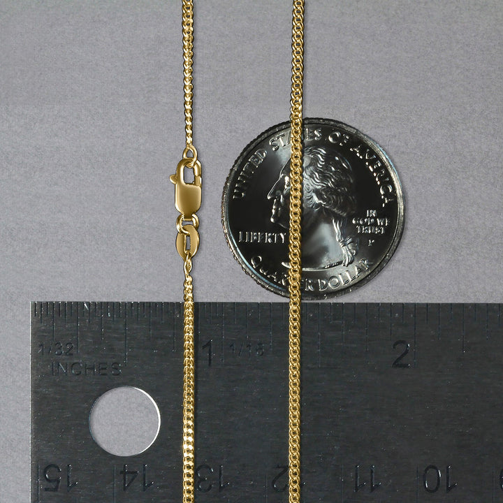 10k Yellow Gold Gourmette Chain (1.40 mm)