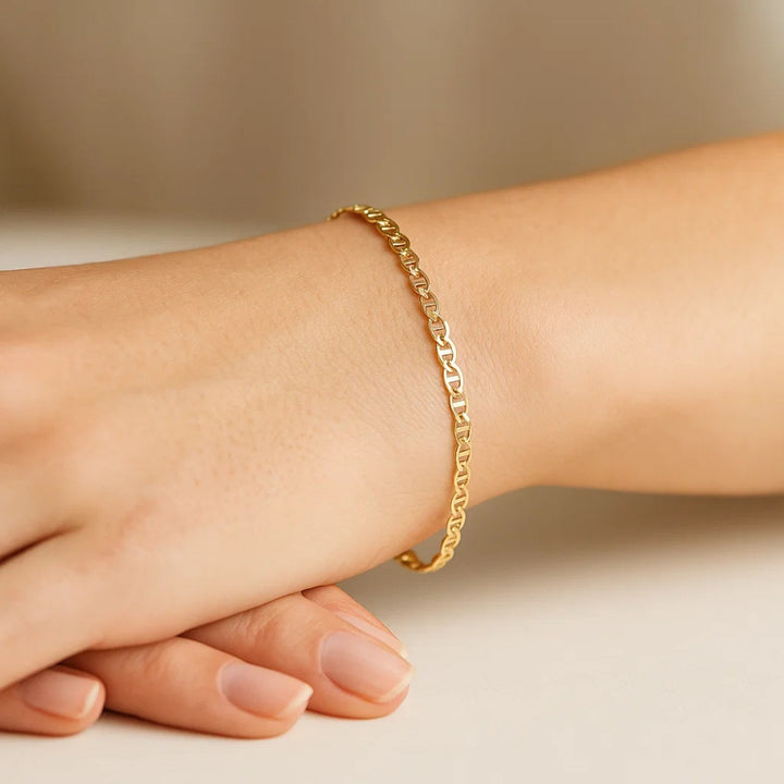 14k Yellow Gold Mariner Link Bracelet (3.20 mm)