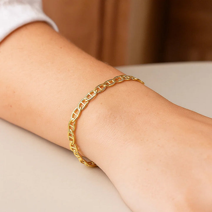 14k Yellow Gold Mariner Link Bracelet (4.50 mm)