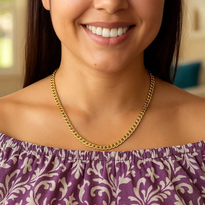 14k Yellow Gold Curb Chain (4.40 mm)