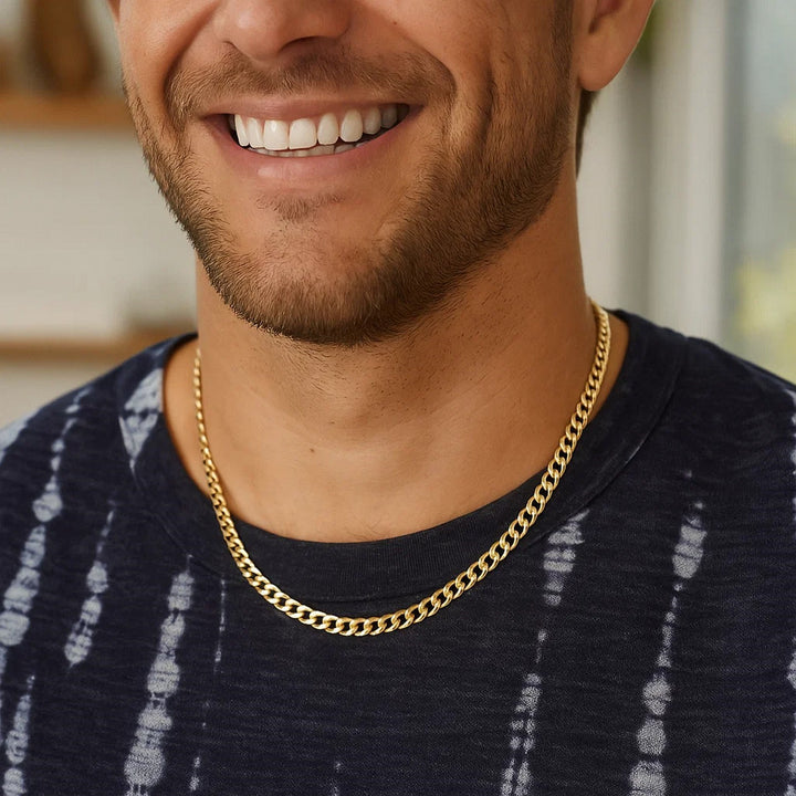 14k Yellow Gold Curb Chain (4.40 mm)