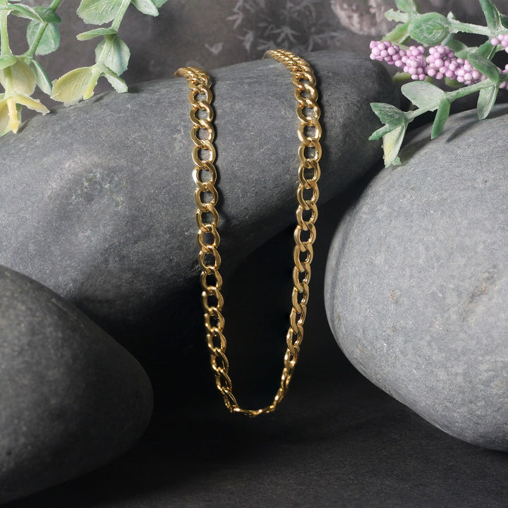 14k Yellow Gold Curb Chain (4.40 mm)