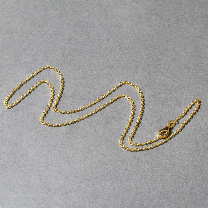 14k Yellow Gold Round Cable Link Chain (1.50 mm)