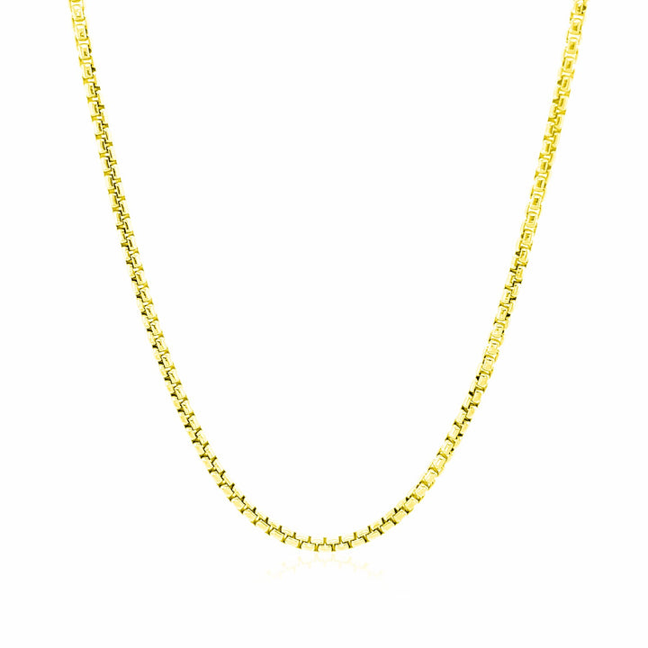 14k Yellow Gold Round Box Chain (1.8 mm)