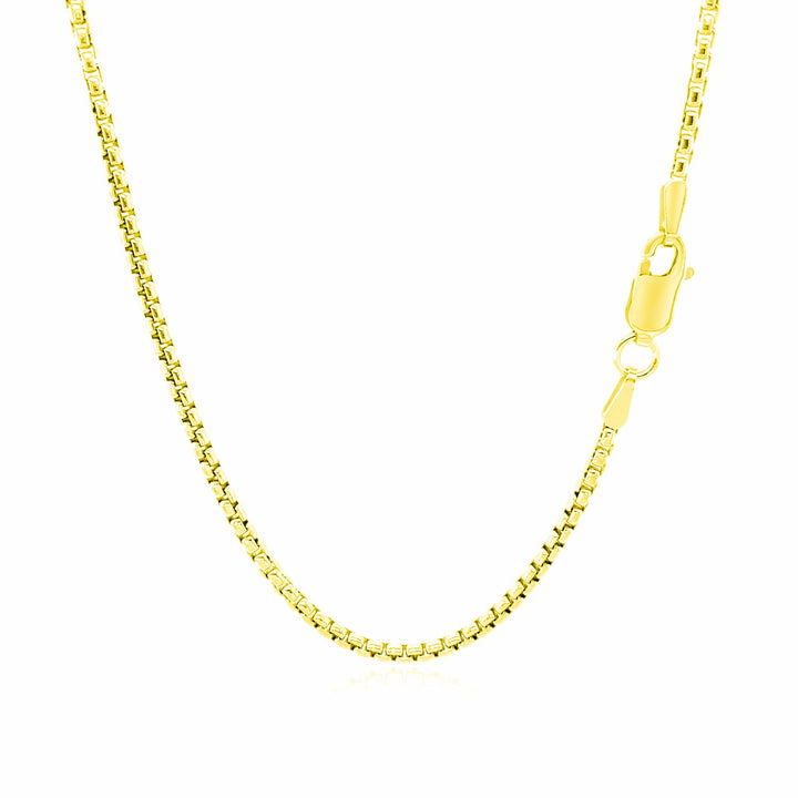 14k Yellow Gold Round Box Chain (1.80 mm)