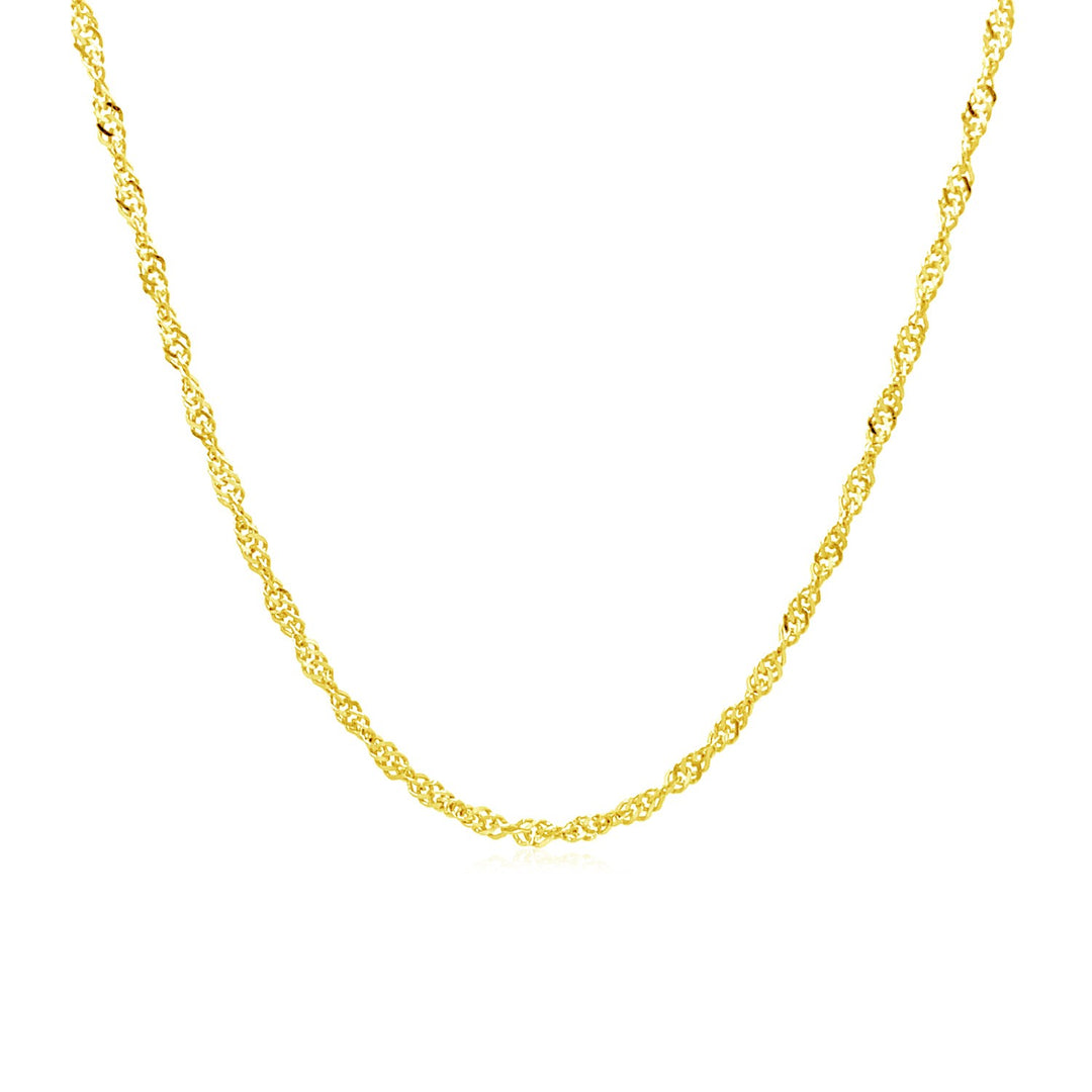 10k Yellow Gold Singapore Chain (1.50 mm)