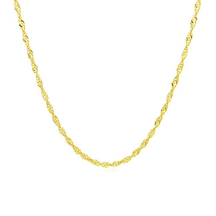 10k Yellow Gold Singapore Chain (1.50 mm)