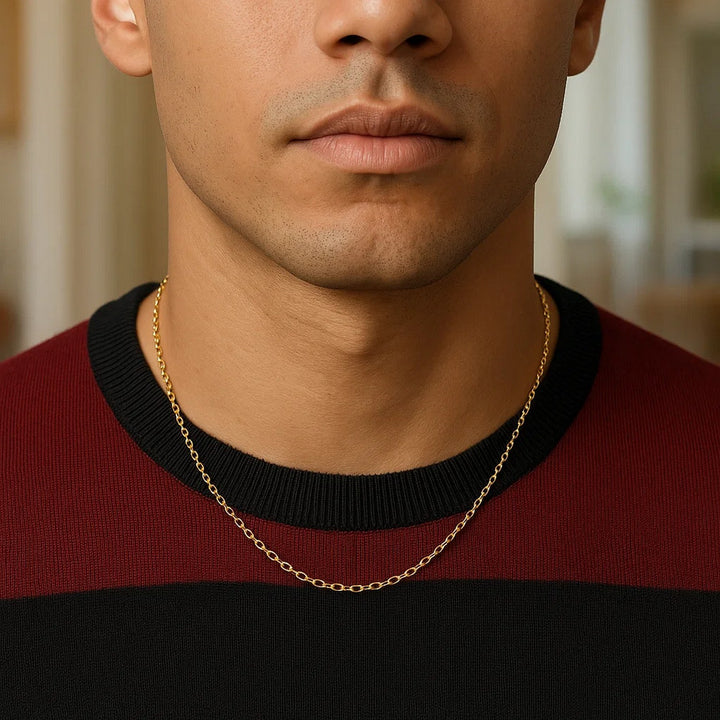 14k Yellow Gold Forsantina Lite Cable Link Chain (1.80 mm)