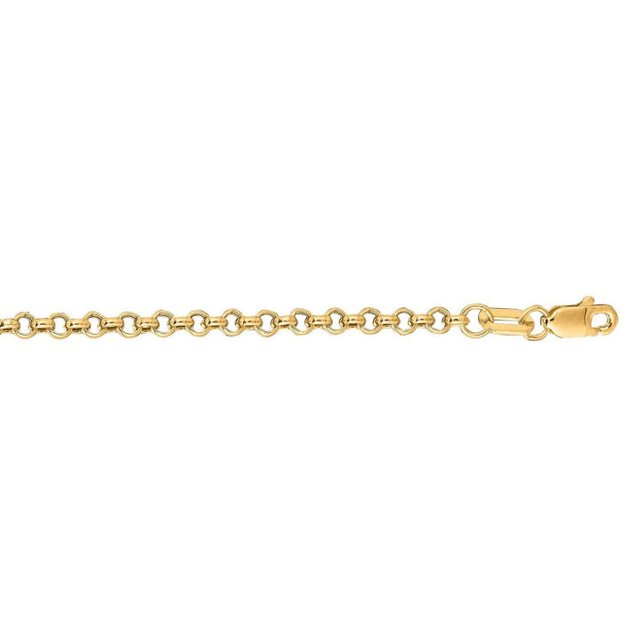 14k Yellow Gold Rolo Chain (2.5 mm)