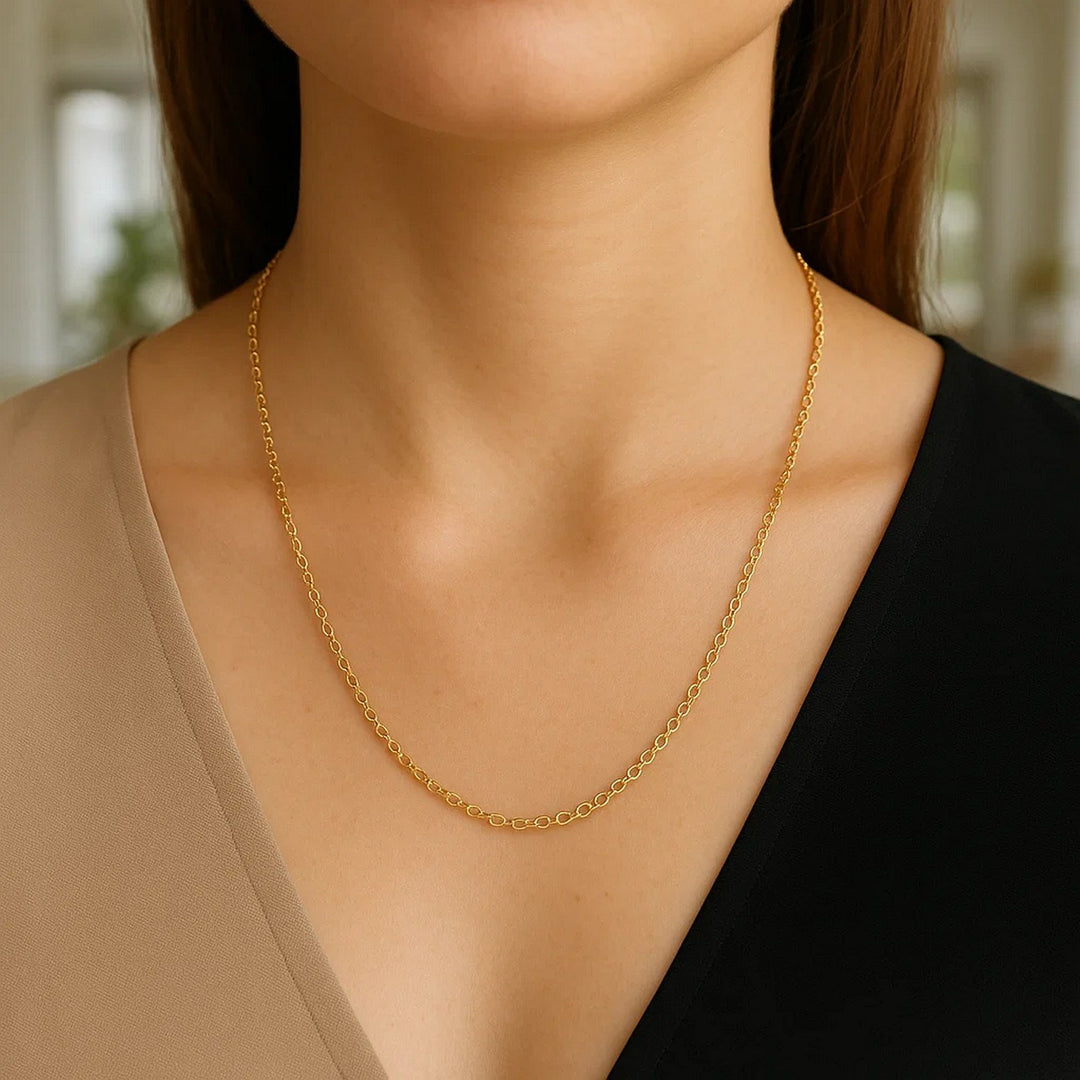 14k Yellow Gold Rolo Chain (2.5 mm)