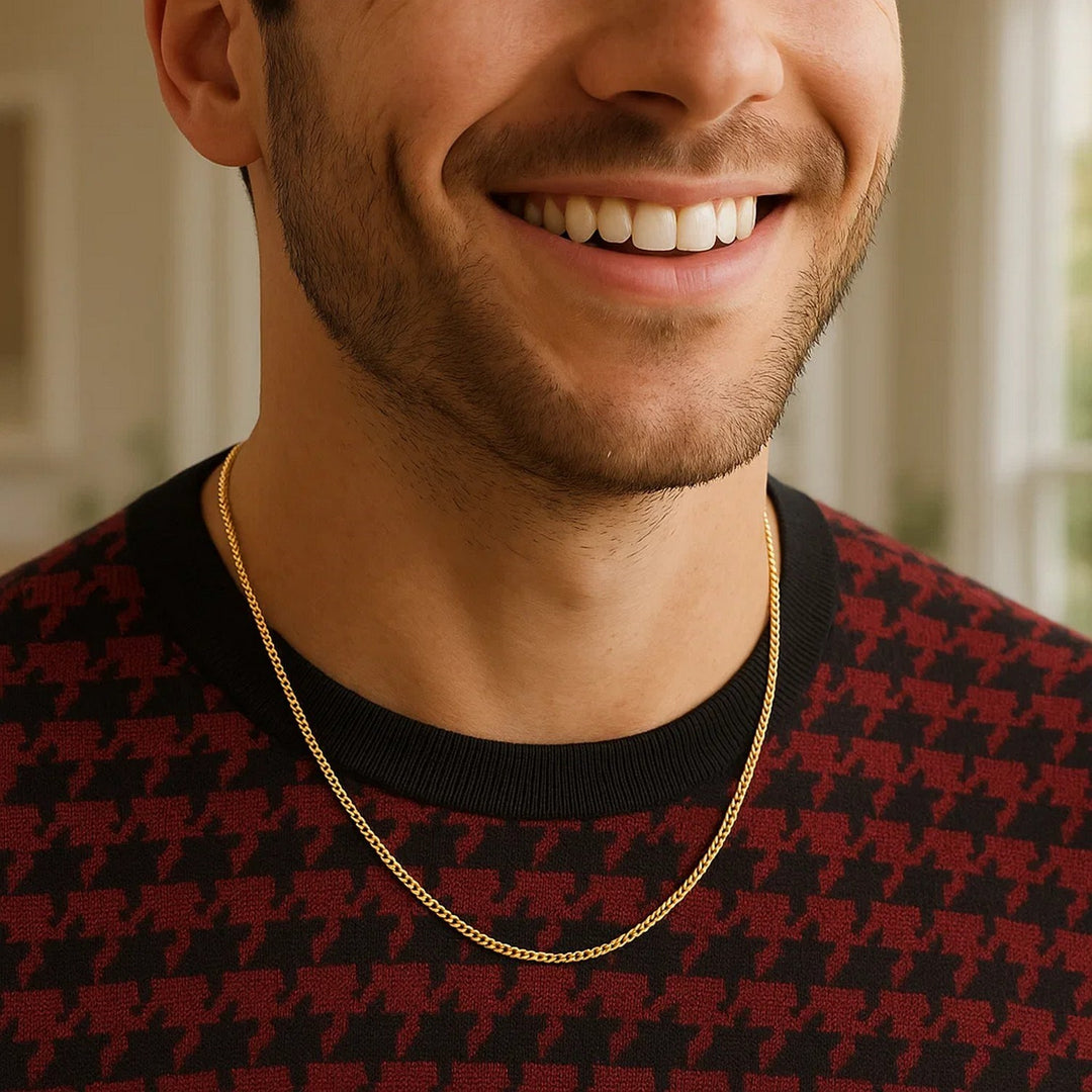 14k Yellow Gold Gourmette Chain (1.40 mm)