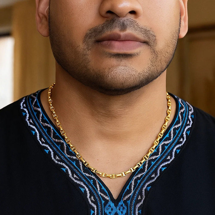 14k Yellow Gold Anchor Chain (4.50 mm)