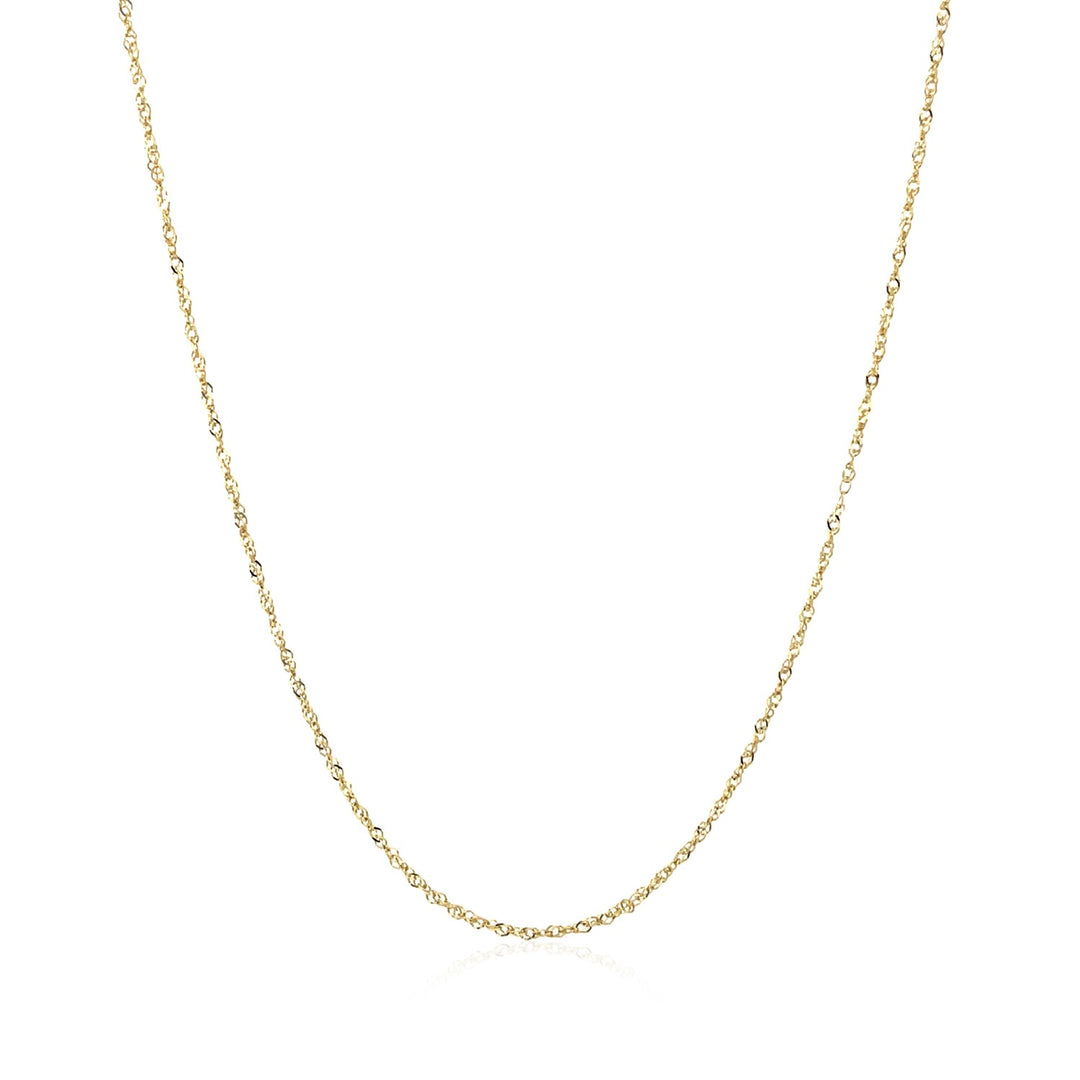 10k Yellow Gold Singapore Chain 0.8mm (0.80 mm)