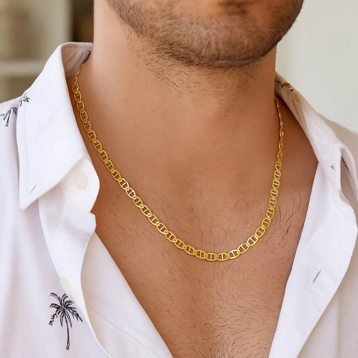 14k Yellow Gold Mariner Link Chain (3.20 mm)