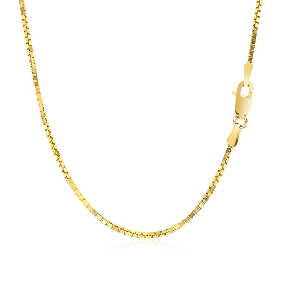 14k Yellow Gold Classic Box Chain (1.10 mm)