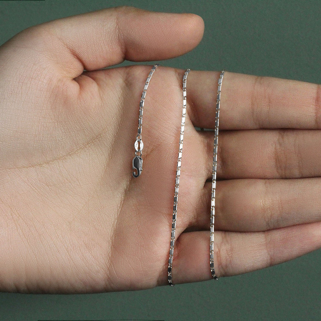 14k White Gold Lumina Pendant Chain (1.00 mm)