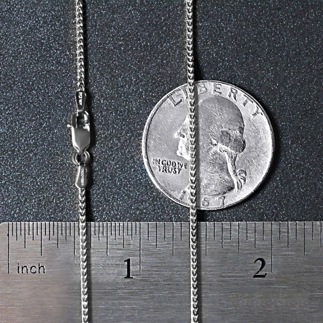 14k White Gold Franco Chain (1.20 mm)