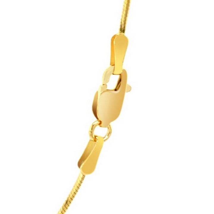 14k Yellow Gold Round Snake Chain (0.90 mm)