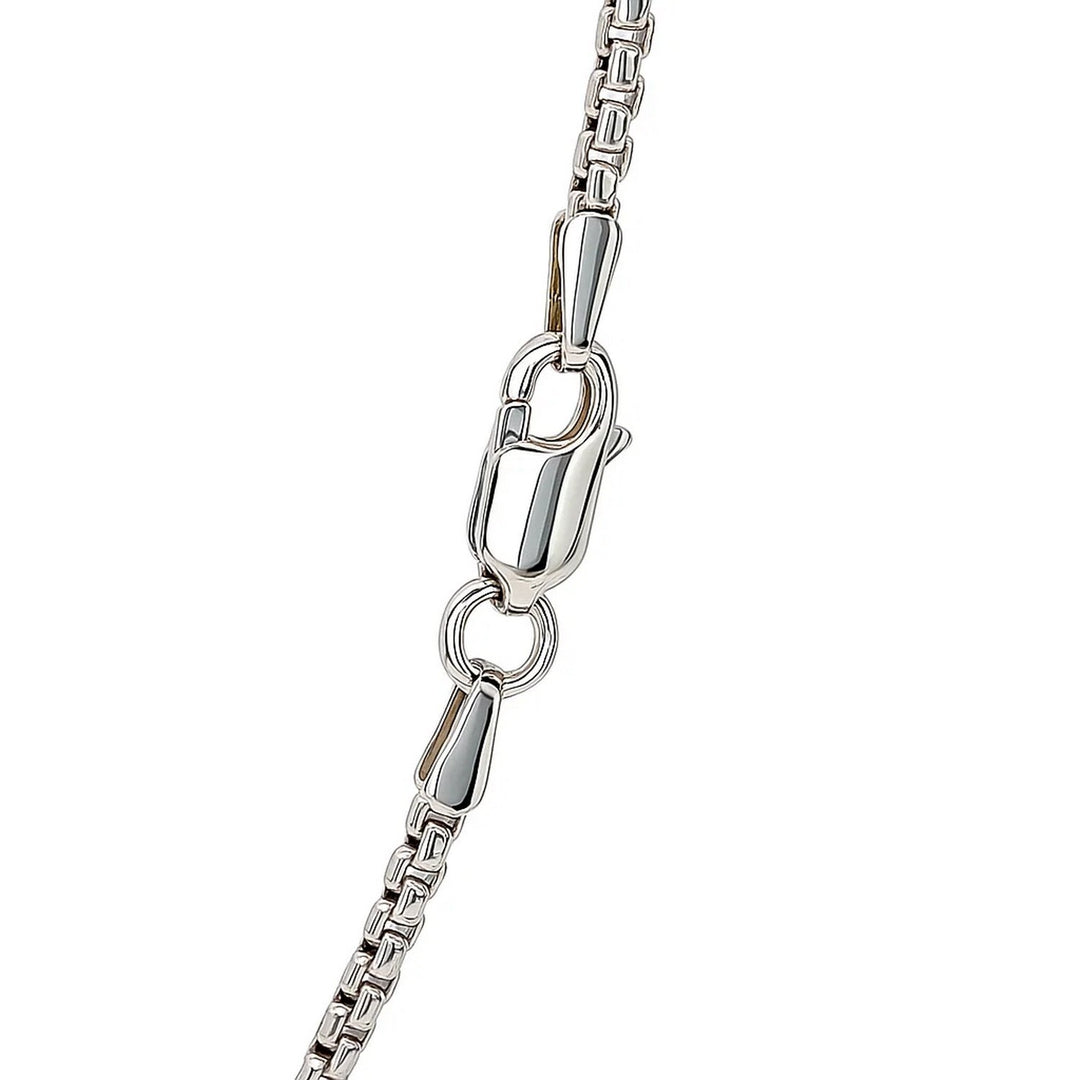 14k White Gold Round Box Chain (1.8 mm)