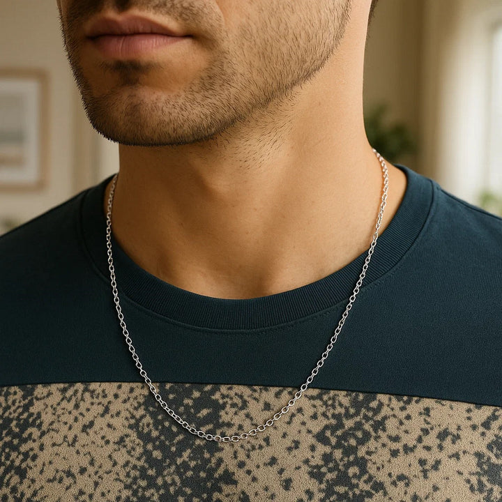 14k White Gold Rolo Chain (2.50 mm)