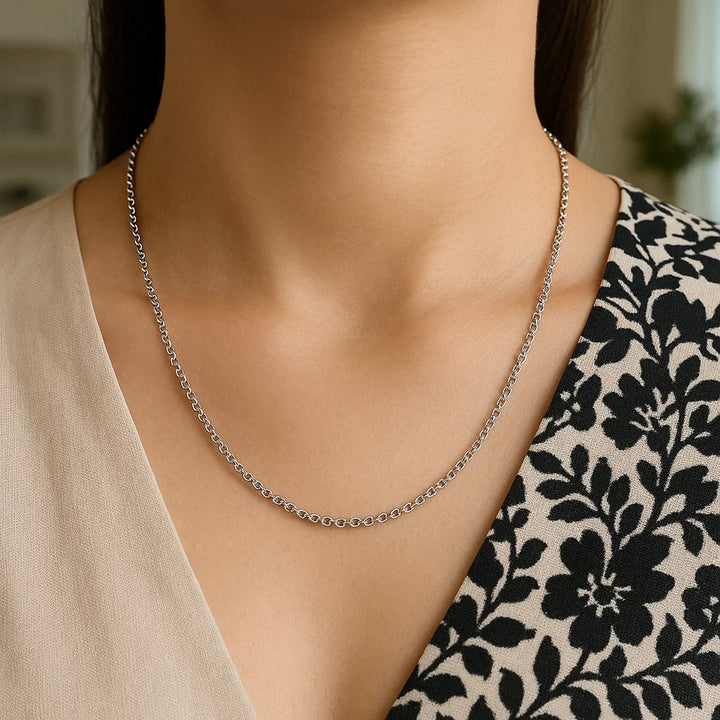 14k White Gold Rolo Chain (2.50 mm)