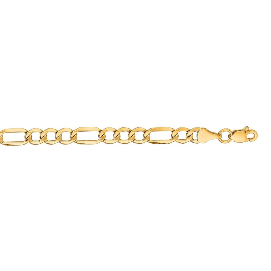 14k Yellow Gold Lite Figaro Chain (4.70 mm)