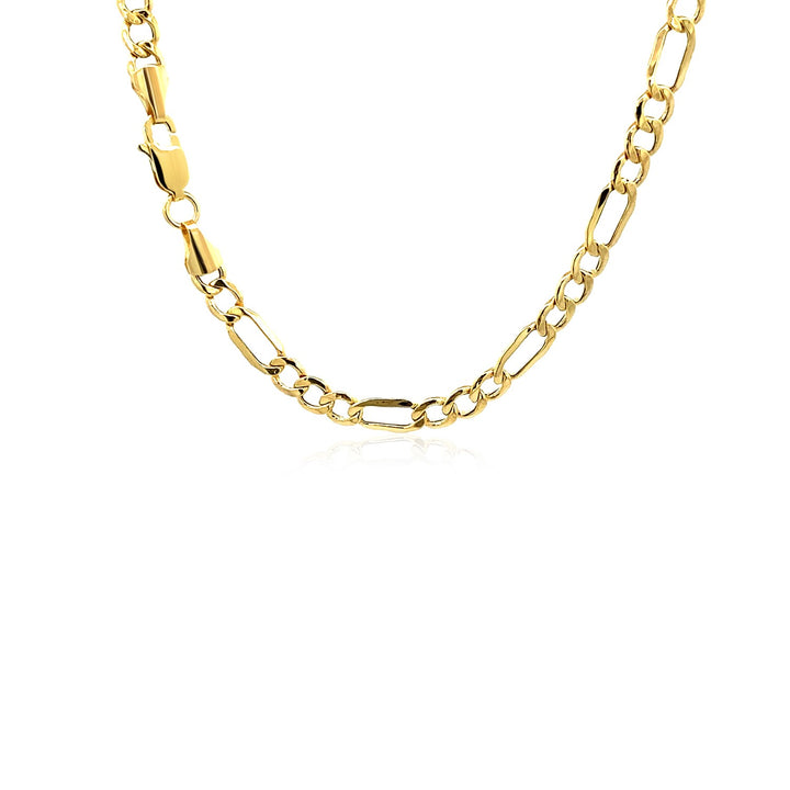 10k Yellow Gold Lite Figaro Chain (4.70 mm)