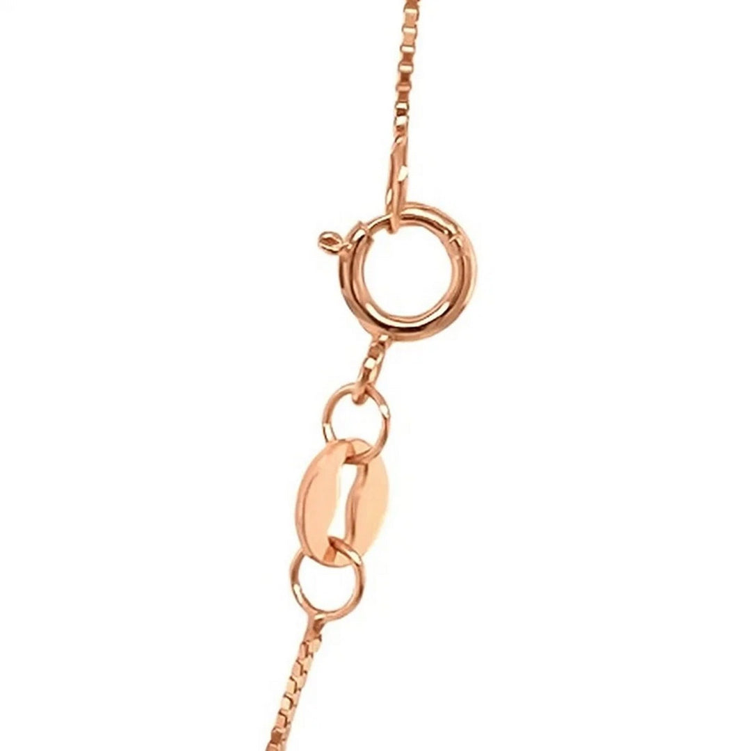 14k Rose Gold Classic Box Chain 0.60 mm