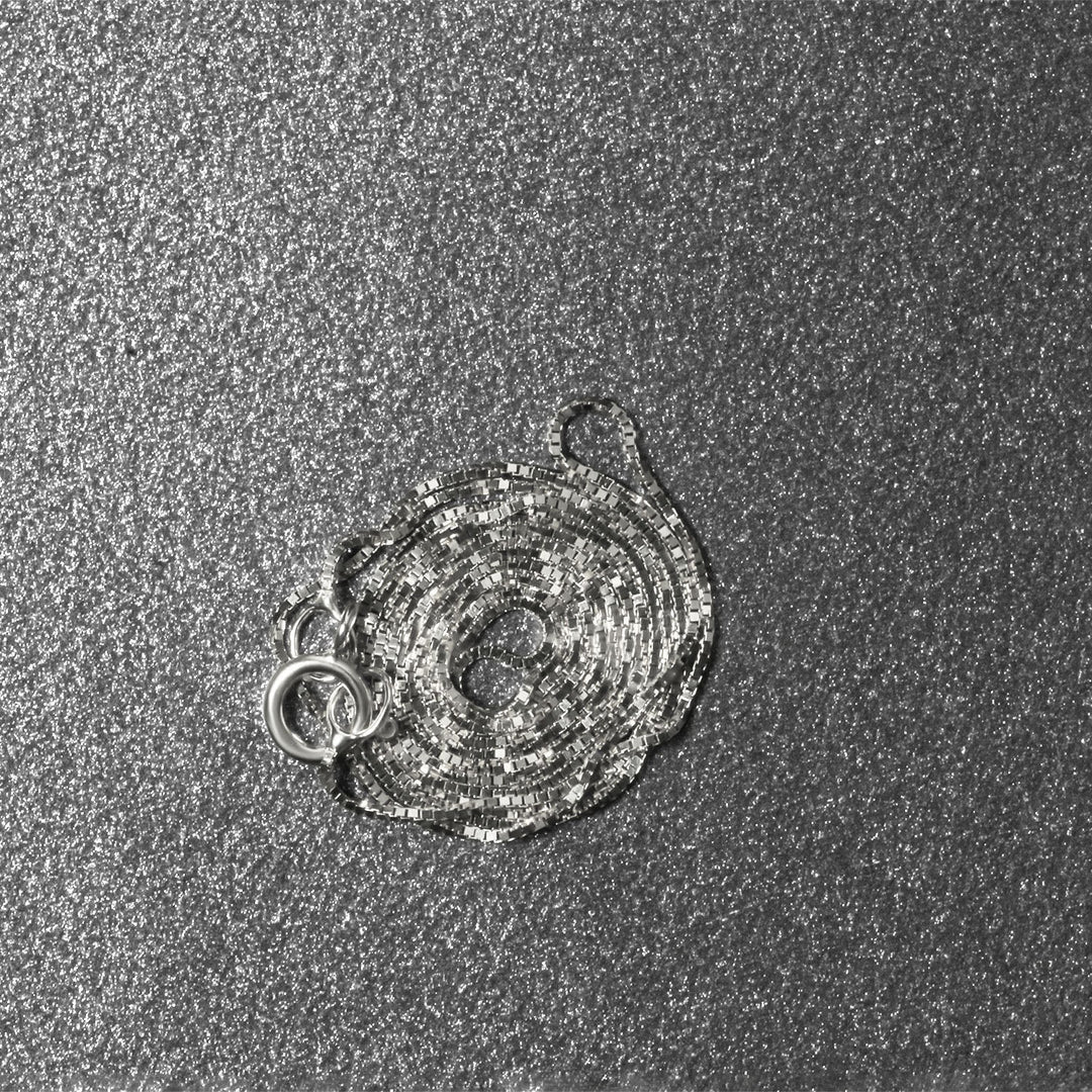 14k White Gold Classic Box Chain (0.45 mm)