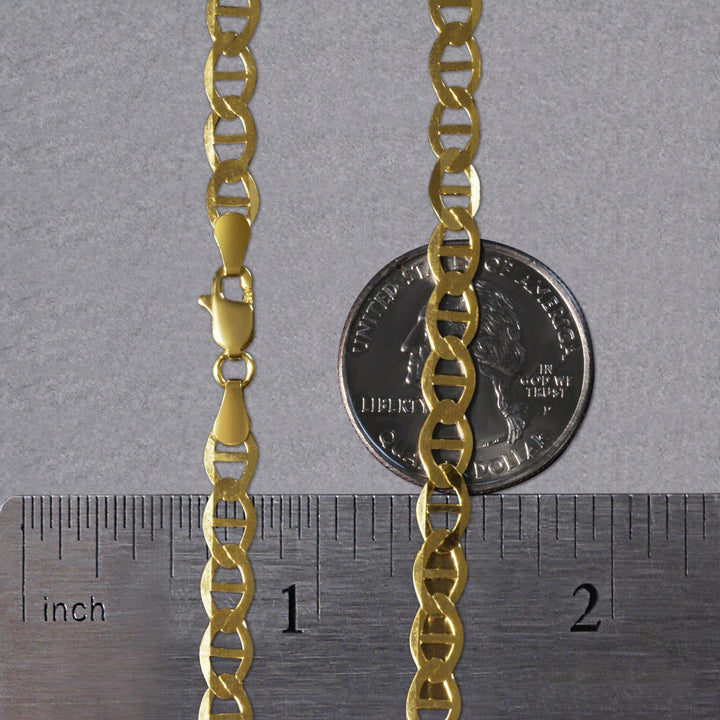 10k Yellow Gold Mariner Link Chain (5.10 mm)