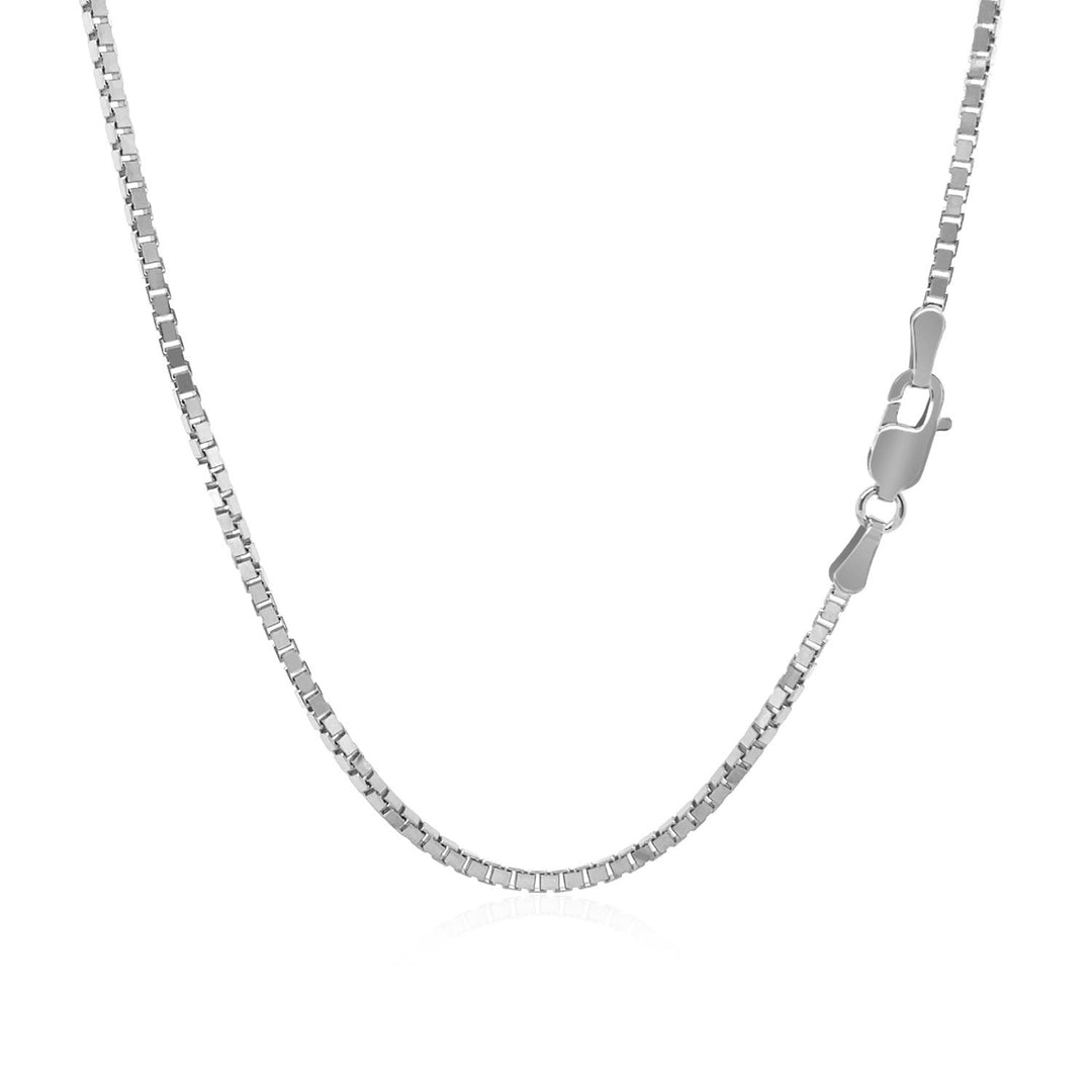 14k White Gold Classic Box Chain (1.40 mm)