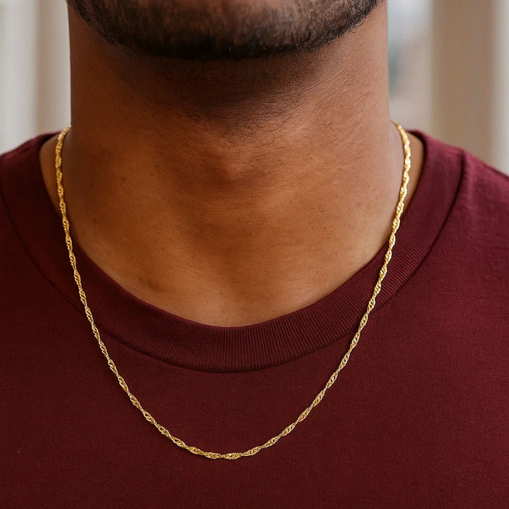 14k Yellow Gold Singapore Chain (2.10 mm)