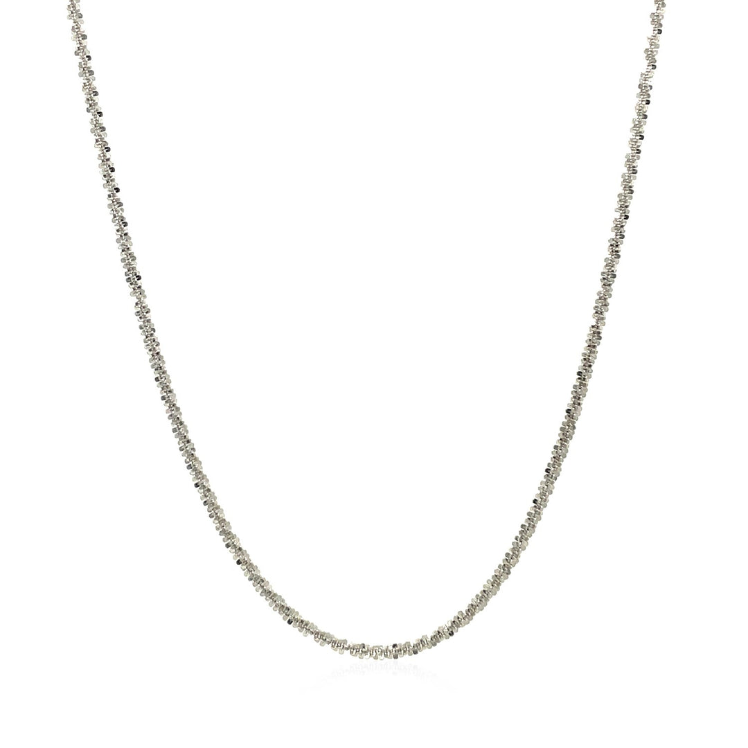 14k White Gold Sparkle Chain  (1.50 mm)